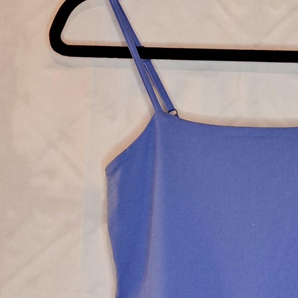 SO Little Beach Cover Up Maxi Dress Baby Blue Ocean Color Tier w/ Straps XS NWT - Picture 4 of 10